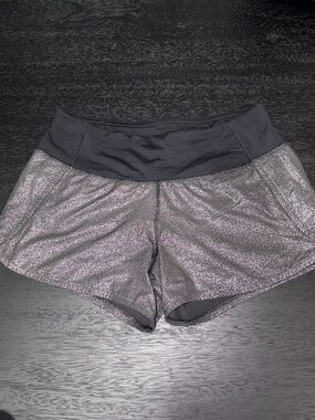 Black Shimmer Women's lululemon Athletic Shorts